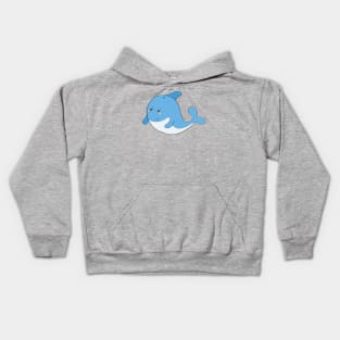 An adorable whale Kids Hoodie